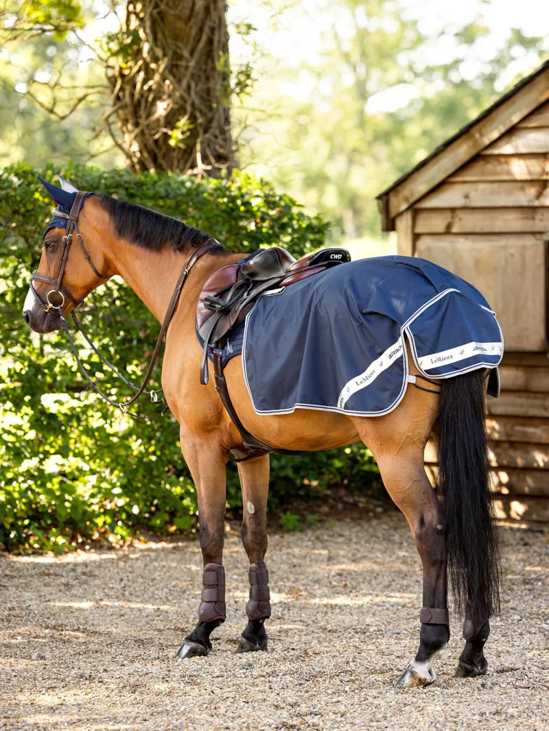 Arika Waterproof Quarter Sheet Navy