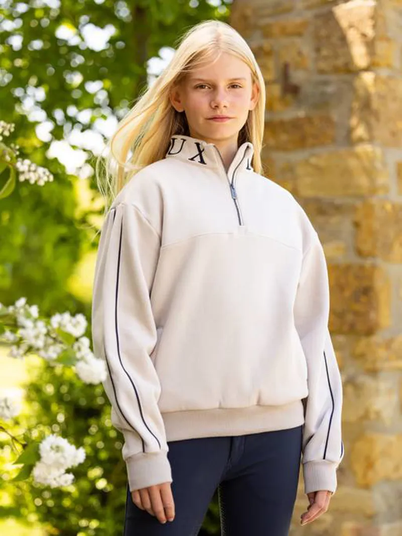 Le Mieux Young Rider Kate Quarter Zip Stone