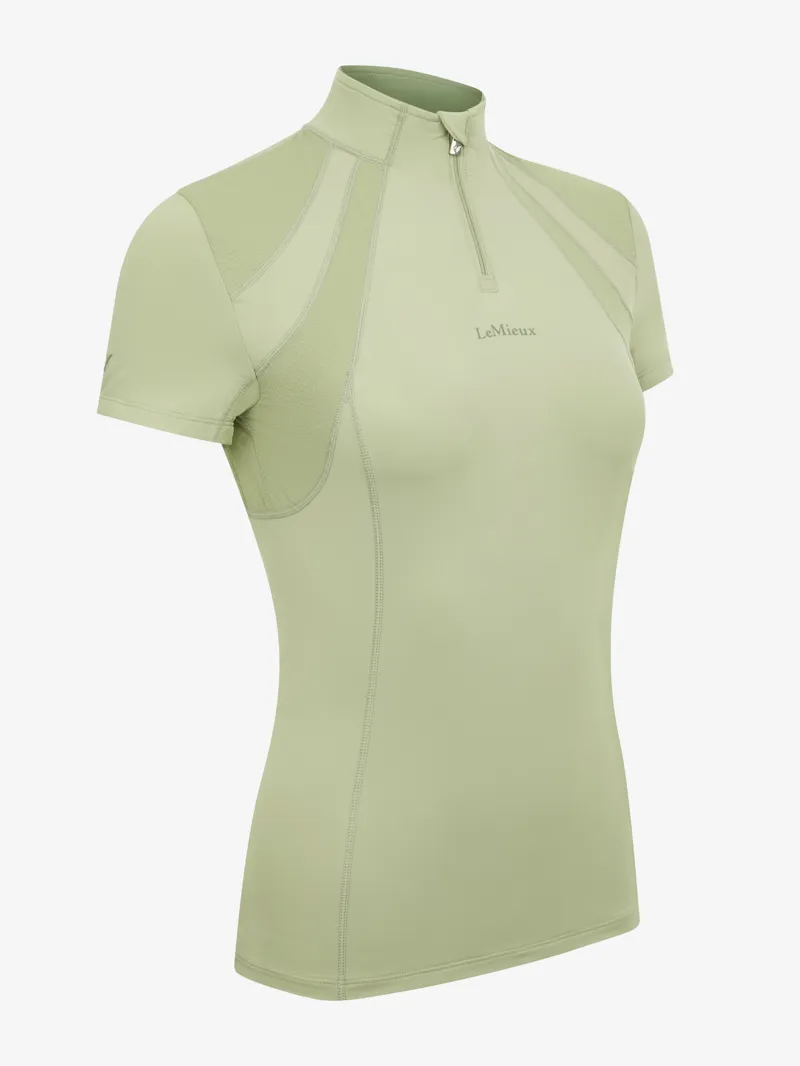 Le Mieux Mia Mesh Short Sleeve Base Layer Fern-1