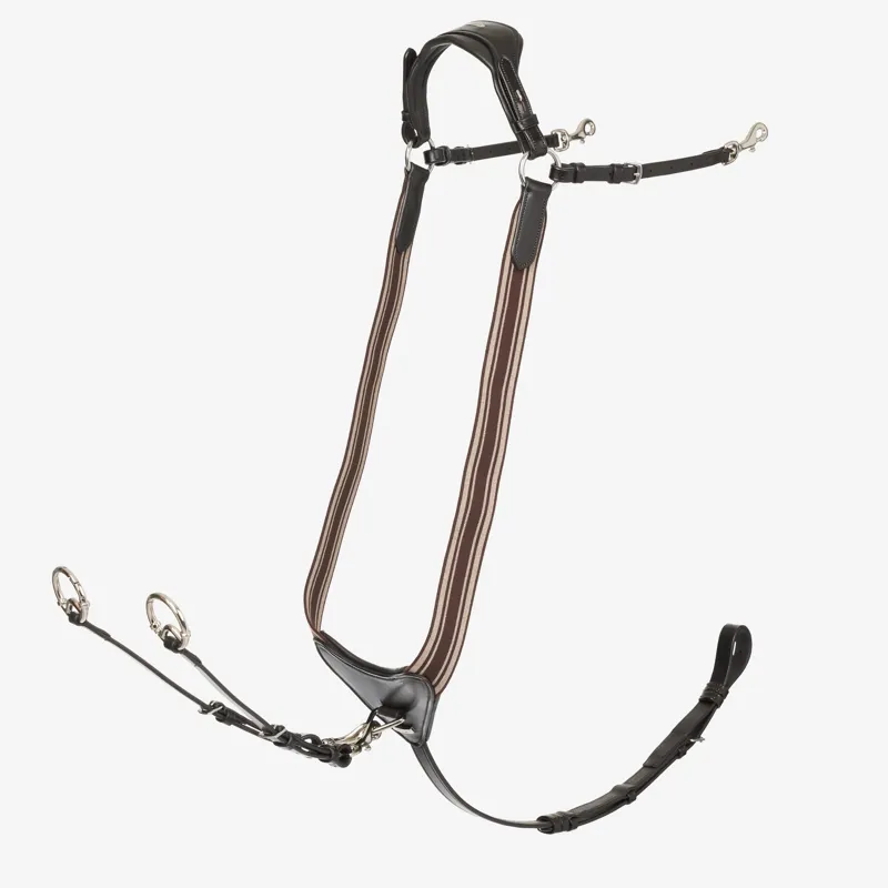 Le Mieux Arika Elasticated Breastplate Brown/Silver