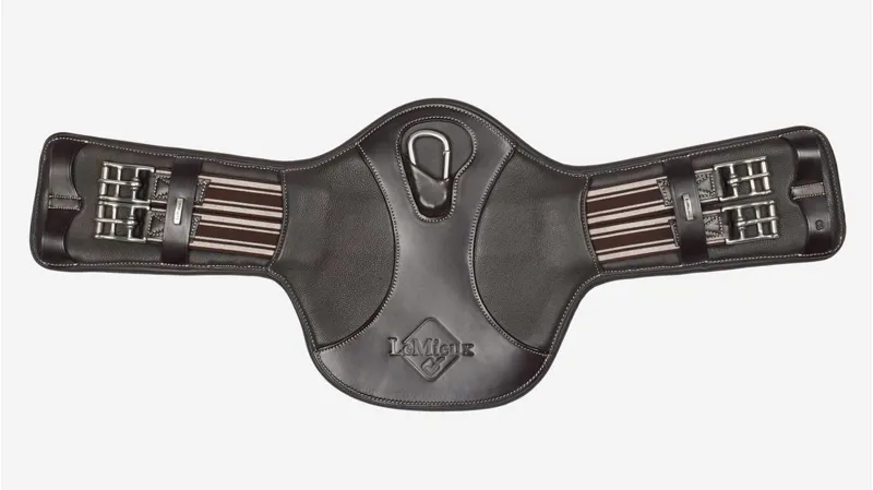 Le Mieux Arika Contoured Short Stud Girth Brown-1