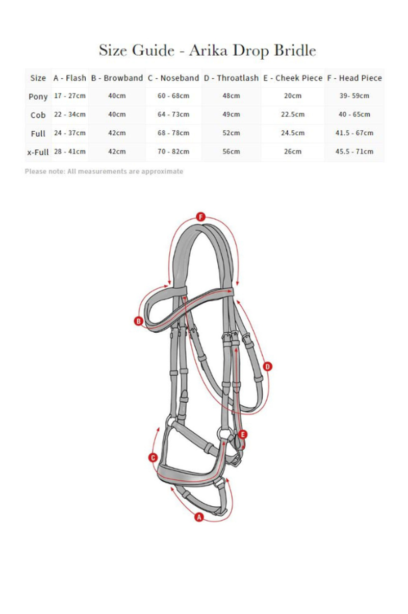 LeMieux Arika Drop Bridle Brown/Silver-2