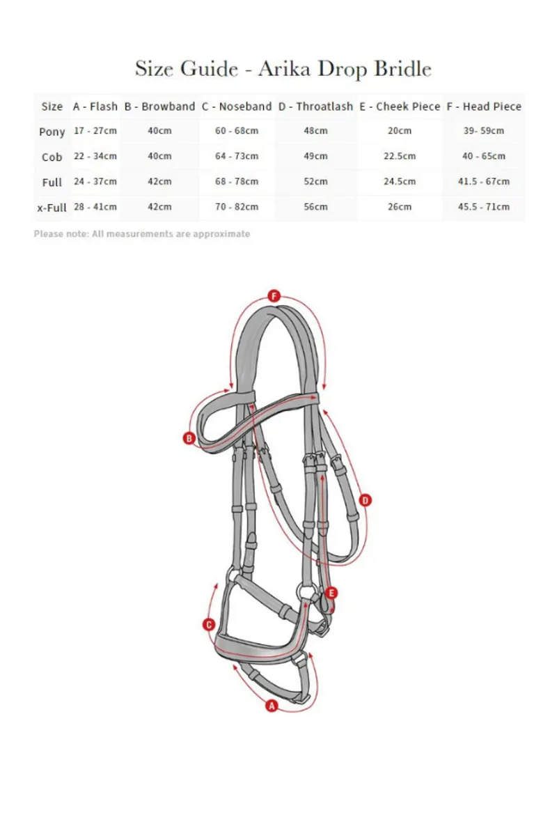 LeMieux Arika Drop Bridle Black/Silver-2