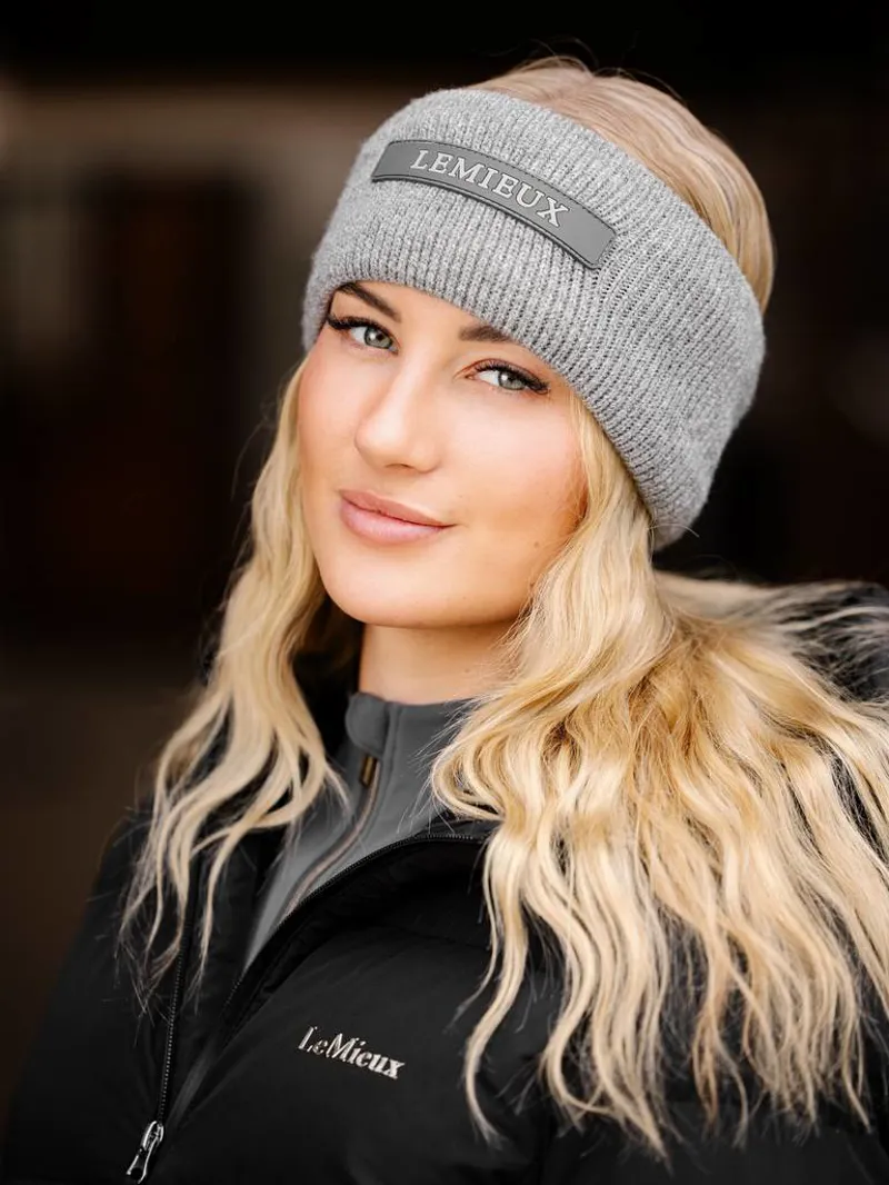 LeMieux Lumen Reflective Headband Grey-1