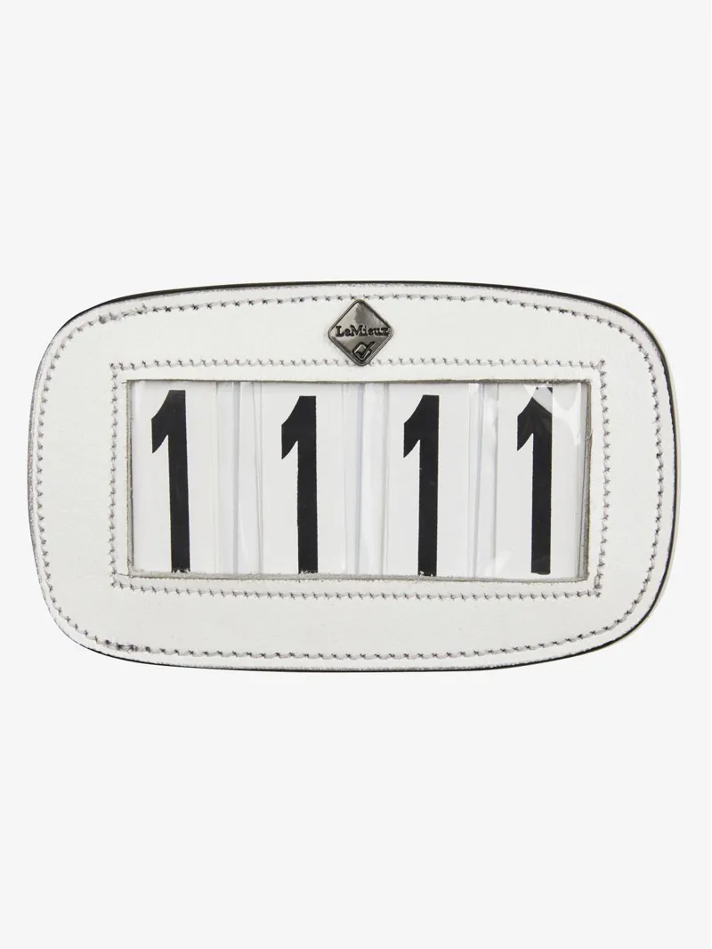 LeMieux Saddle Number Holder Square White Plain 4 Spaces
