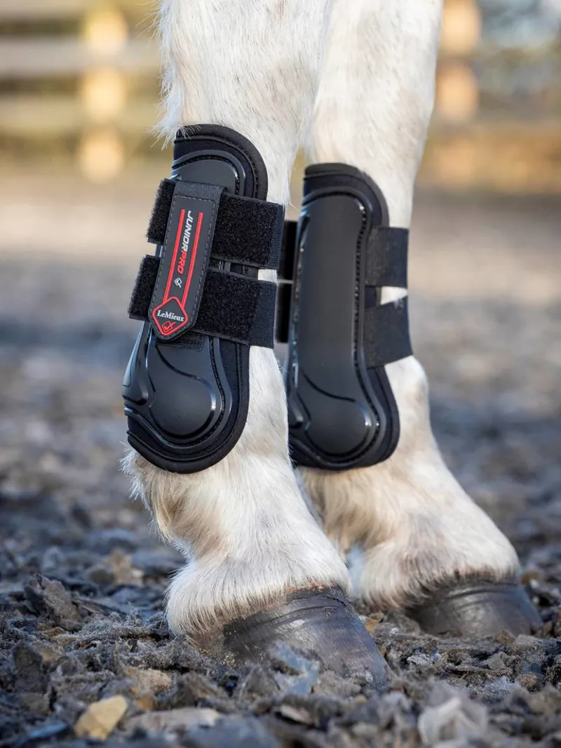 LeMieux Junior Pro Tendon Boots Black-4