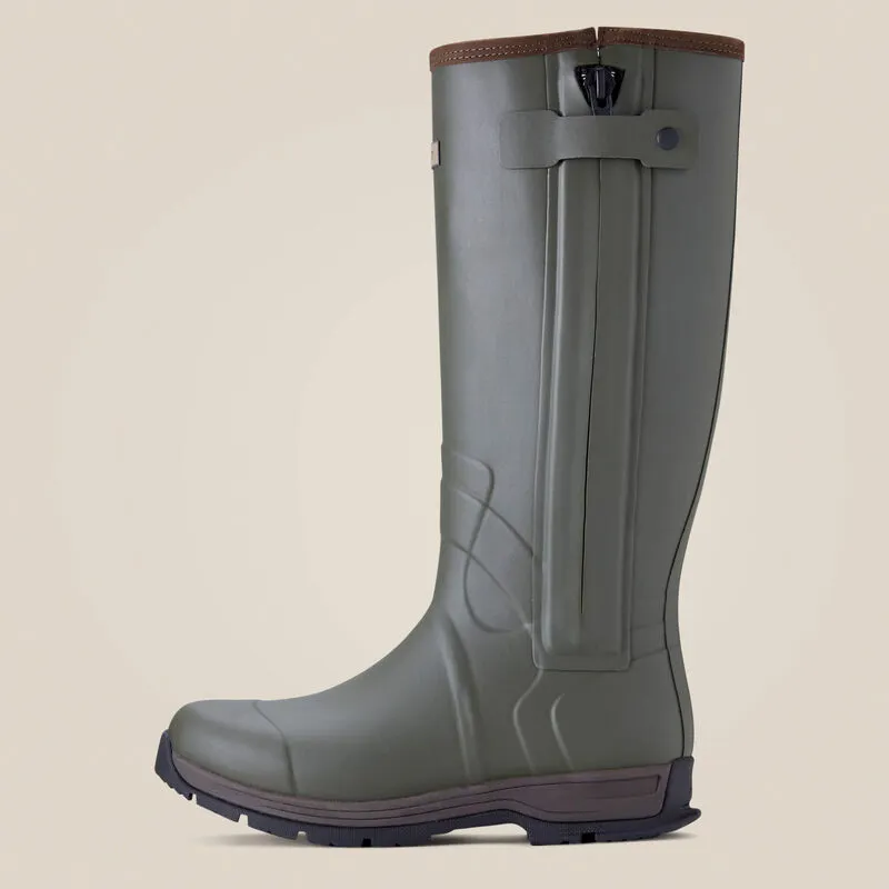 Mns Burford Insulated Zip Rubber Boot Olive Night