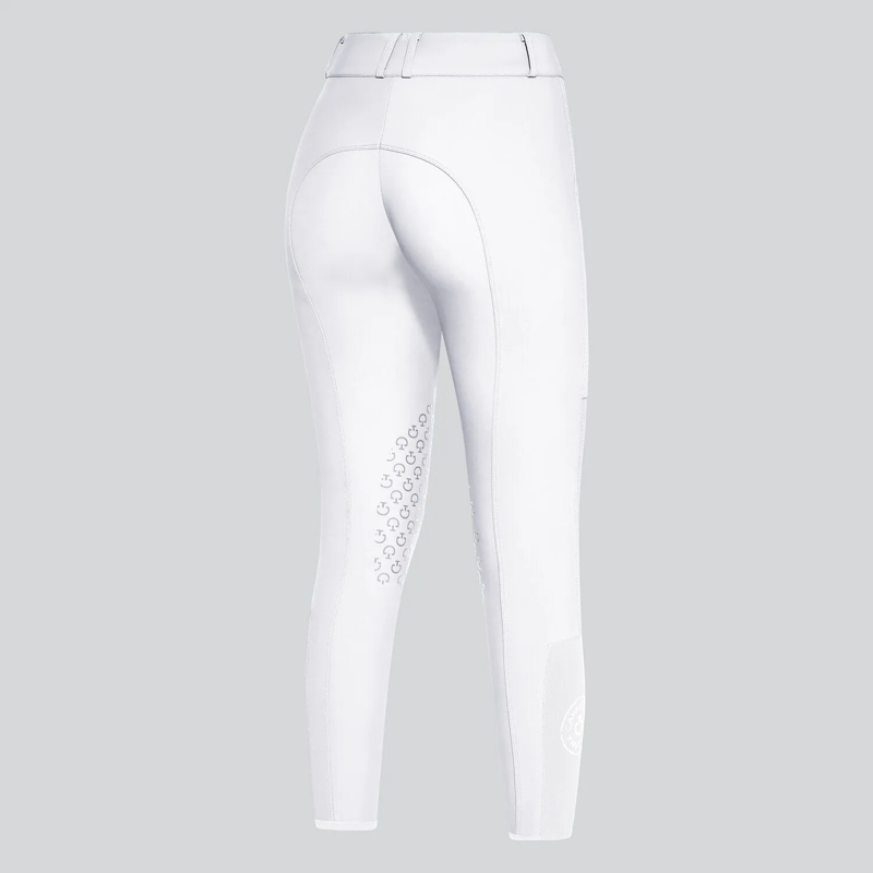 Cavalleria Toscana Perforated Insert Jumping Breeches White-1