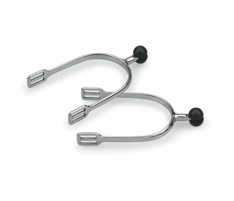 Shires Plastic Roller  Ball Spurs in S/STEEL