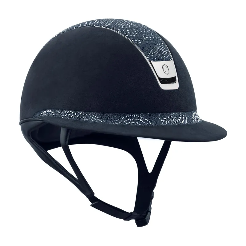 Miss Shadowmatt Crystal Intarsia Top and Front Band Blue Small-1