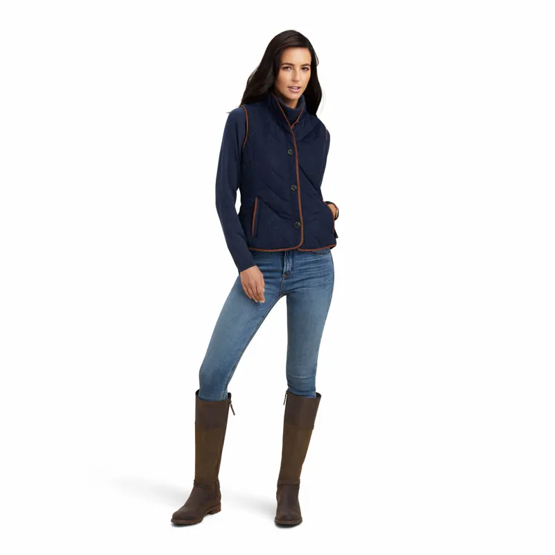 Ariat Womens Woodside Gilet 2.0 Navy-1