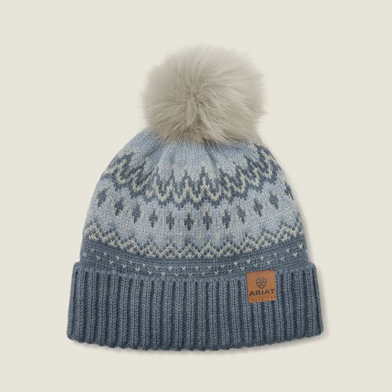 Ariat Wms Hansford Beanie Cerulean Blue