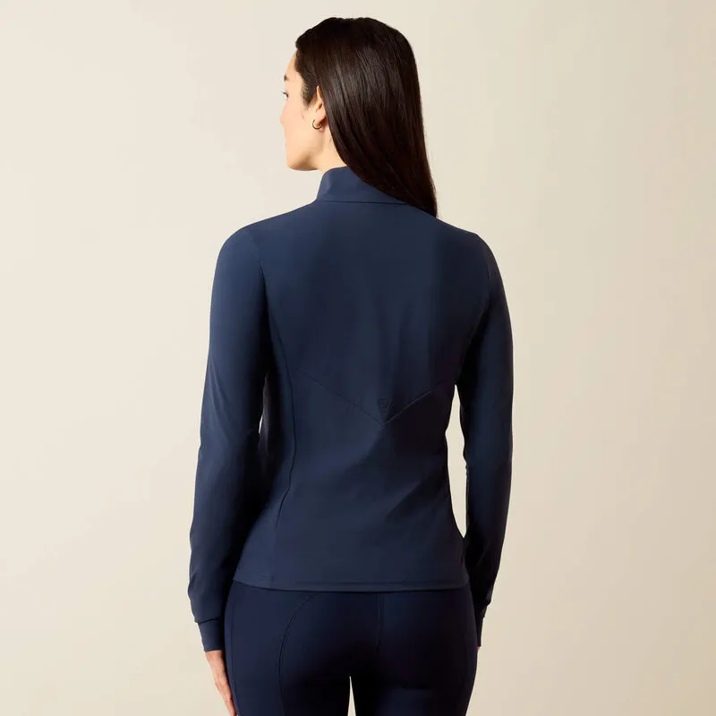 Wms Solveil 1/2 Zip Baselayer - Navy Eclipse-1