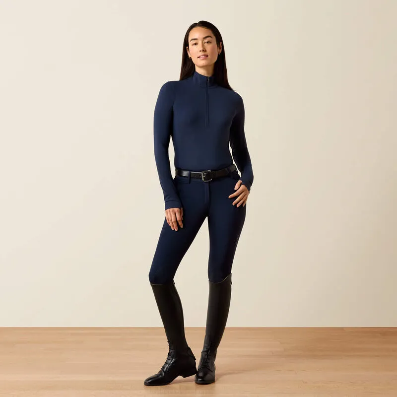 Wms Solveil 1/2 Zip Baselayer - Navy Eclipse-2