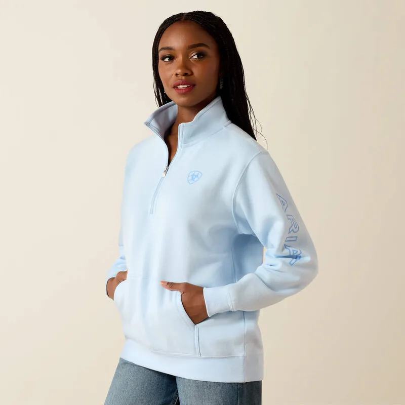 Ariat Foundation 1/2 Zip Sweatshirt Nantucket Breeze