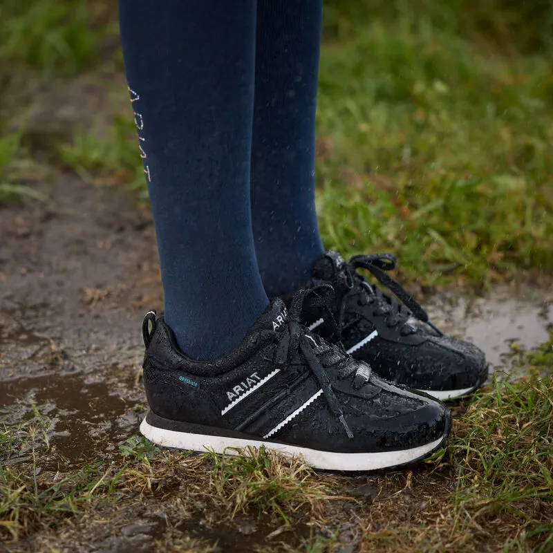 Womens Ranch Runner Waterproof Trainer Carbon Black-1