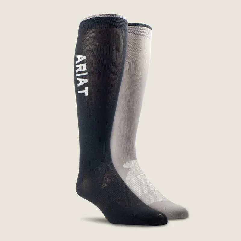 AriatTEK Essential Sock 2 Pack Multi Black Grey
