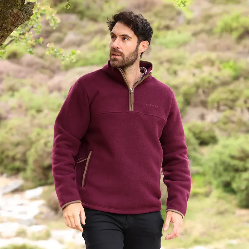 Aubrion Core Half Zip Fleece - Gents MAROON