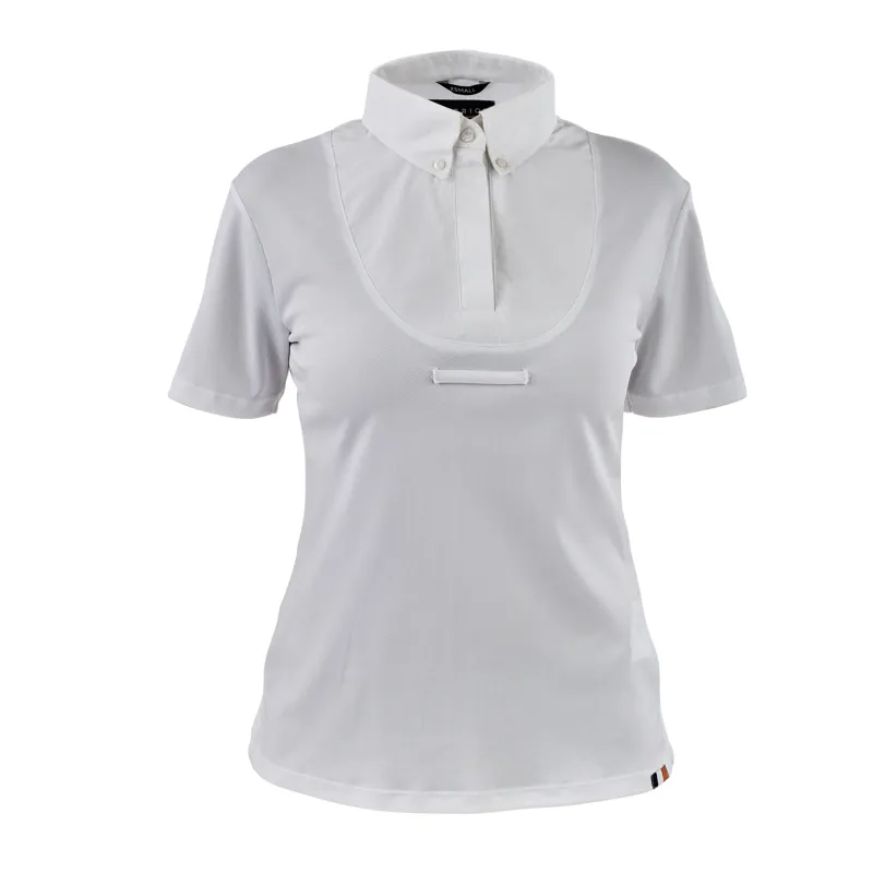 Aubrion Short Sleeve Tie Shirt - Young Rider WHITE-1