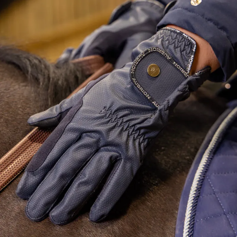 Aubrion Stadium Riding Gloves Navy