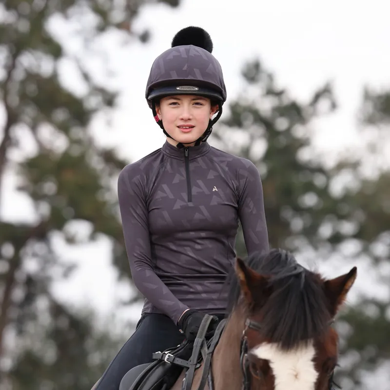 Aubrion React Winter Base Layer - Young Rider SHADOW