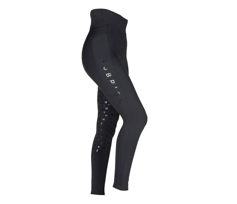 Aubrion Eltar Riding Tights Young Rider Black