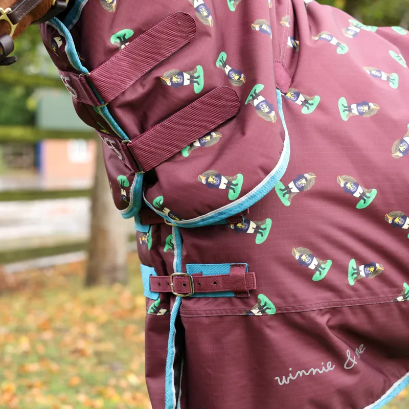 Winnie and Me 200 Turnout Rug MAROON-1