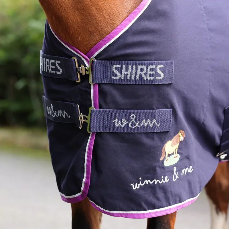 Shires Winnie and Me Stable Sheet NAVY-1