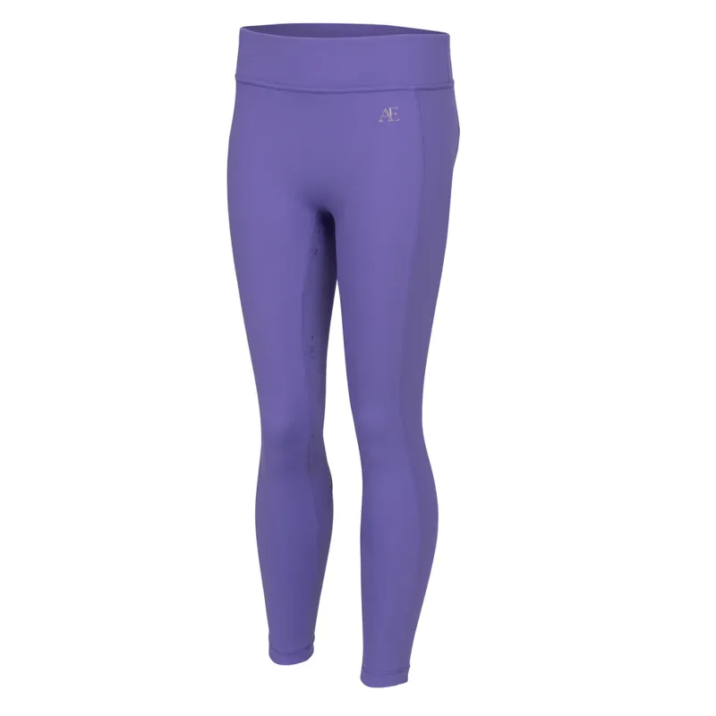 Aubrion Equestrian Riding Tights Young Rider Heather