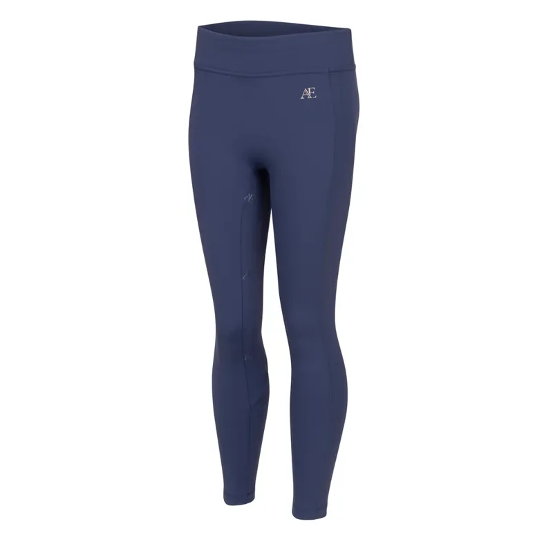Aubrion Equestrian Riding Tights Young Rider Midnight