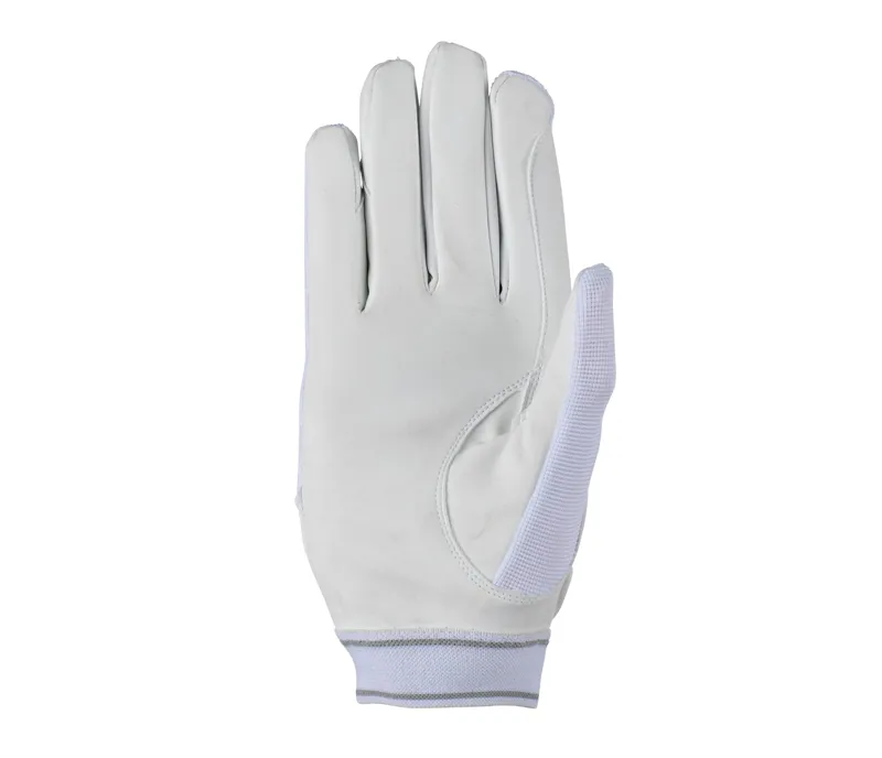 Aubrion Mesh Riding Gloves in WHITE