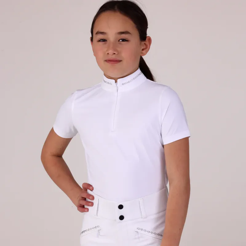 Aubrion Optima LX Show Shirt - Young Rider White