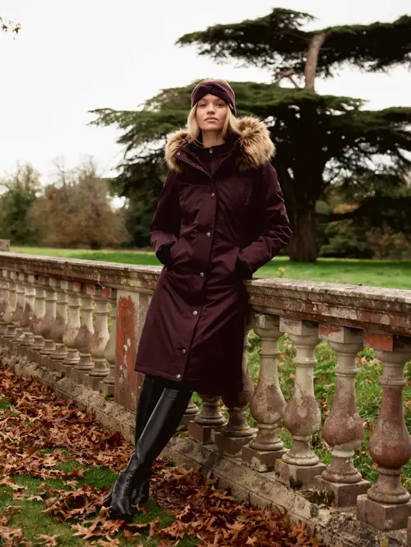 Le Mieux Anya Waterproof Riding Coat Damson