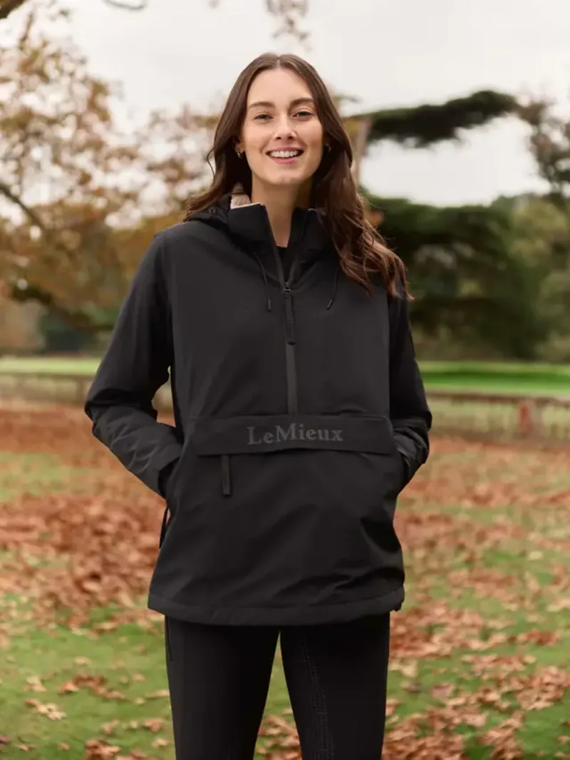 Le Mieux Phoebe Half Zip Waterproof Anorak Black