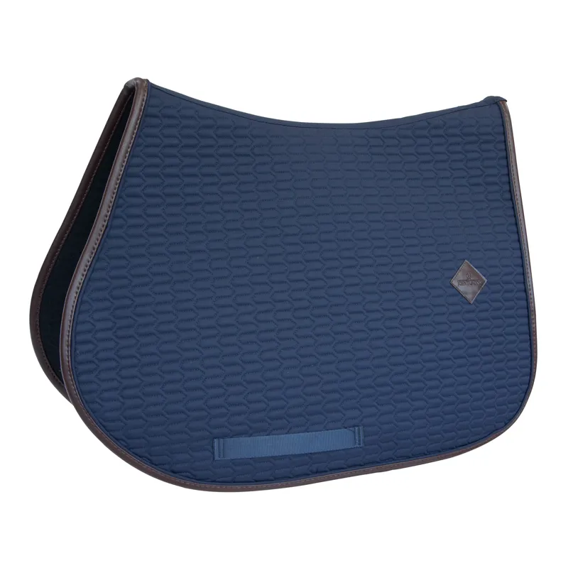 Kentucky Saddle Pad Color Edition Leather Jumping Navy Pony-1