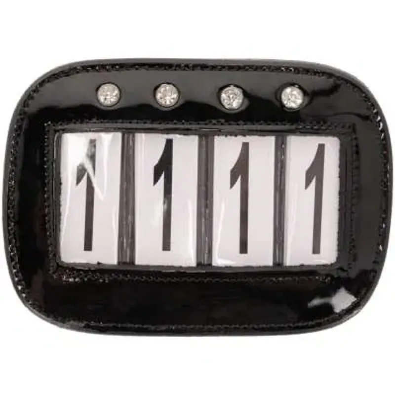 QHP Number Holders Quatro Black 2pk