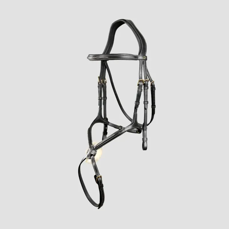 Dy'On Fig 8 Noseband Bridle Black Cob-1
