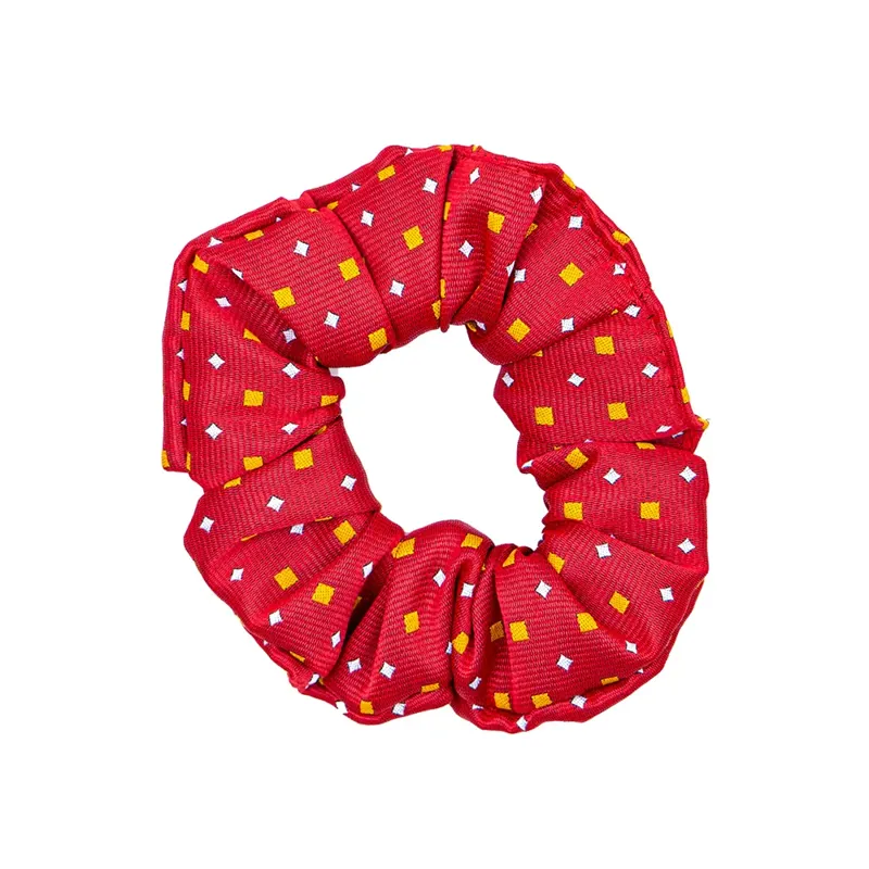 Supreme Show Scrunchie Red/Gold Diamonds