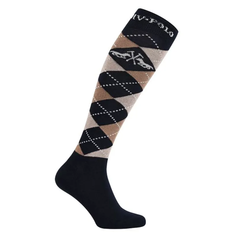 HV Polo Argyle socks Navy/Champagne 
