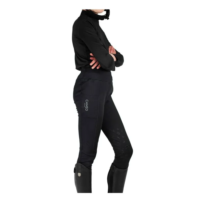 Cameo Equine Core Junior Riding Tights Liquorice