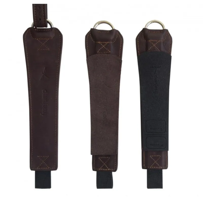 Freejump Stirrup Leathers ProGrip Brown-2