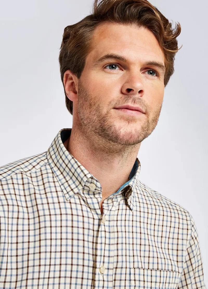 Dubarry Connell Check Shirt - Slate Blue-3