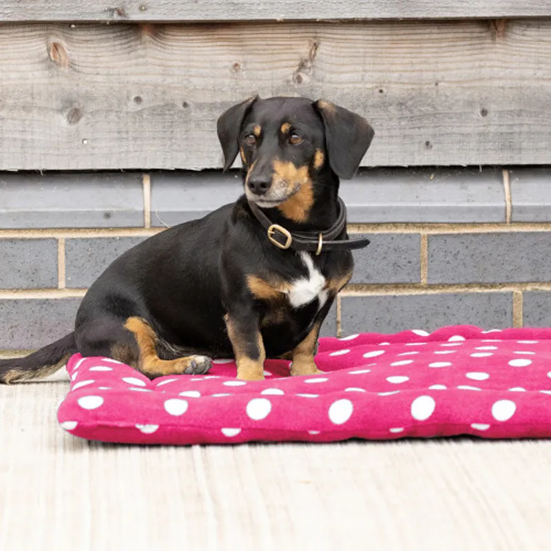 Supreme Dotty Fleece Dog Bed Paradise Pink
