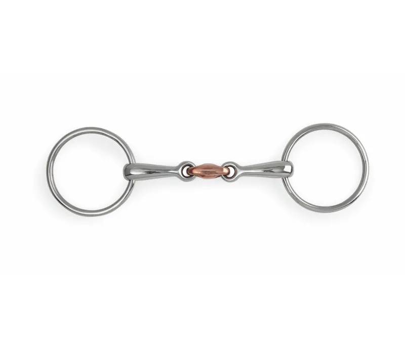 Shires Loose Ring Copper Lozenge Snaffle in S/STEEL