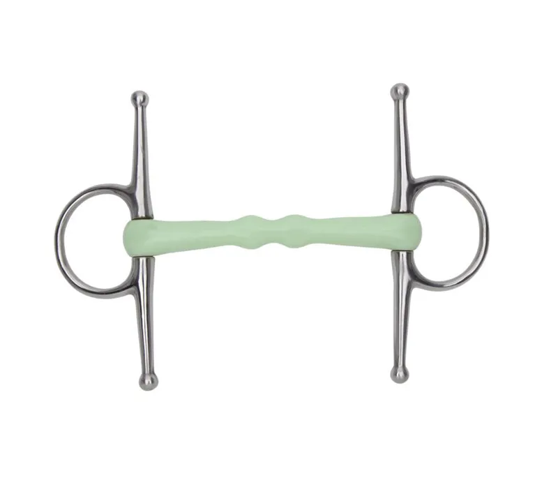 Shires Equikind Mullen Full Cheek Snaffle in PALGRN