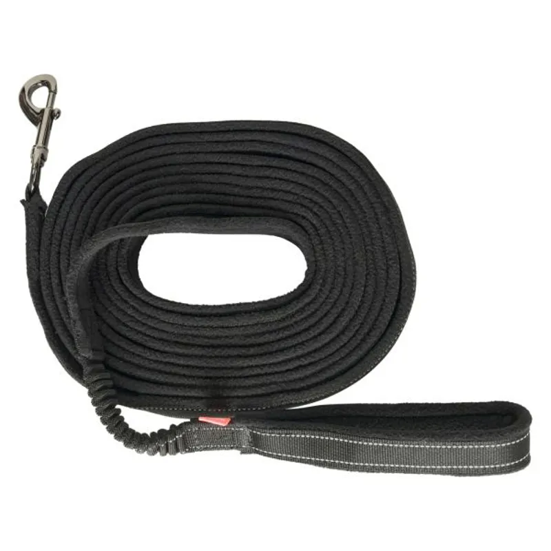 Imperial Flexi-Fleece Lunge Line Black Reflective