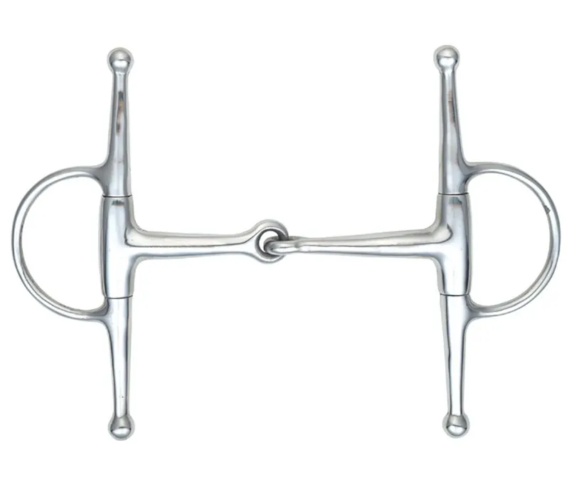Shires Full Cheek Eggbutt Snaffle Bit in S/STEEL