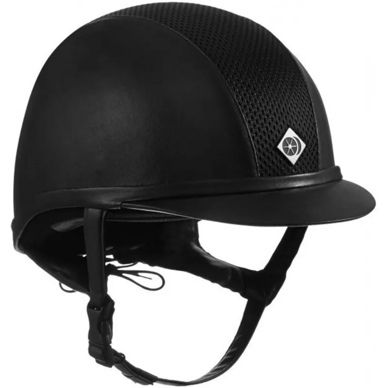 Charles Owen Ayr8 Plus Leather Look Black