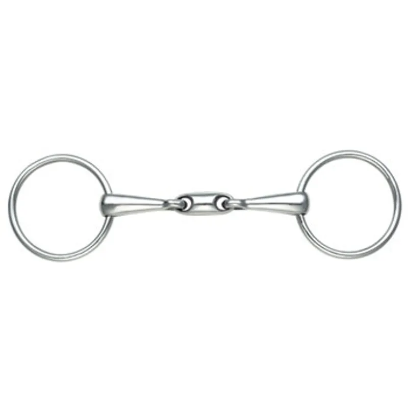 Shires Training Bit With Lozenge in S/STEEL