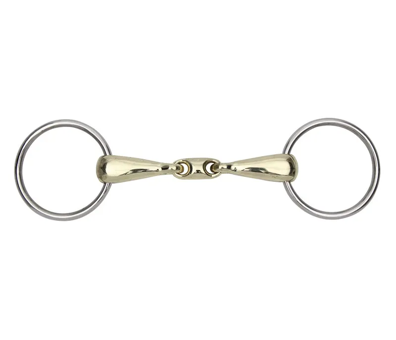 Shires Brass Alloy Training Bit 14mm in BRASS